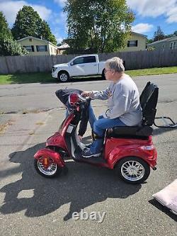 Scooter de mobilité électrique tout-terrain à 4 roues robuste pour personnes âgées, capacité de 500 livres