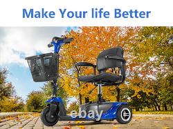 Scooter de mobilité pliable à 3 roues, fauteuil roulant électrique à longue portée pour personnes âgées