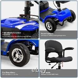 Scooter de mobilité pliable à 4 roues, fauteuil roulant électrique, dispositif de voyage pour adulte.