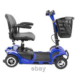 Scooter de mobilité pliable à 4 roues, fauteuil roulant électrique, dispositif de voyage pour adultes