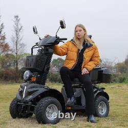 Scooter de mobilité tout-terrain électrique à quatre roues 1000W de haute puissance