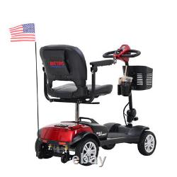 Scooter électrique Scooter de mobilité 4 roues pliable Chaise roulante de voyage SANS drapeau