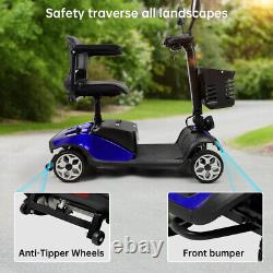 Scooter électrique à mobilité électrique pour personnes âgées à 4 roues et 24V