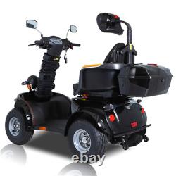 Scooter électrique à quatre roues pour personnes âgées avec une puissance de mobilité de 1000W, 60V et 20AH.