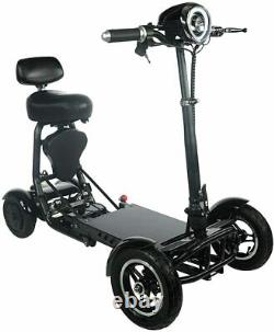 Scooters De Mobilité Pliants Pour Adultes, Scooter Électrique 4 Roues Avec Siège