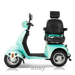 Scooters de mobilité à 4 roues 800W, chaise inclinable 500lbs, tout-terrain pour adultes seniors