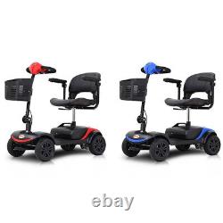 Scooters de mobilité à 4 roues Fauteuil roulant pliable Dispositif électrique compact pour voyager