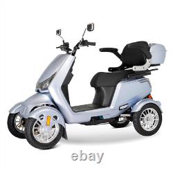 Scooters de mobilité à quatre roues de 1000W pour les personnes âgées Capacité de 440lbs Usage intensif en extérieur