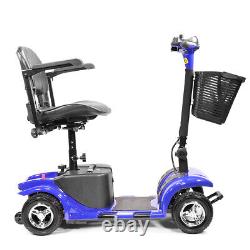 XtremepowerUS Scooter de Mobilité à 4 Roues Fauteuil Roulant Électrique Pliable